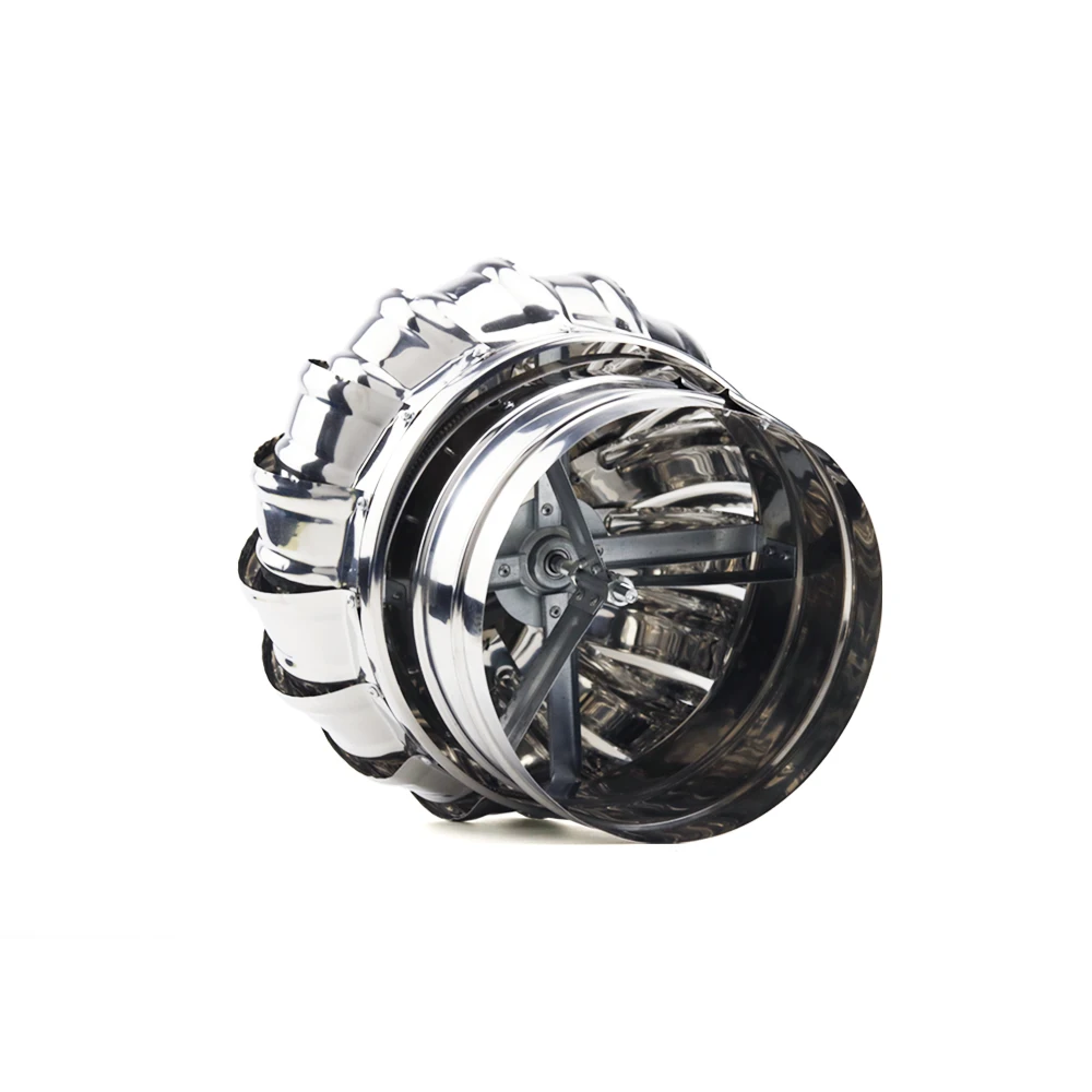 Roof Ventilator Ventilation Fan 110mm Stainless Steel Roof Ventilator Wind Turbines Air Vent Attic Ventilator Pipefit Roof Ventilating Fan