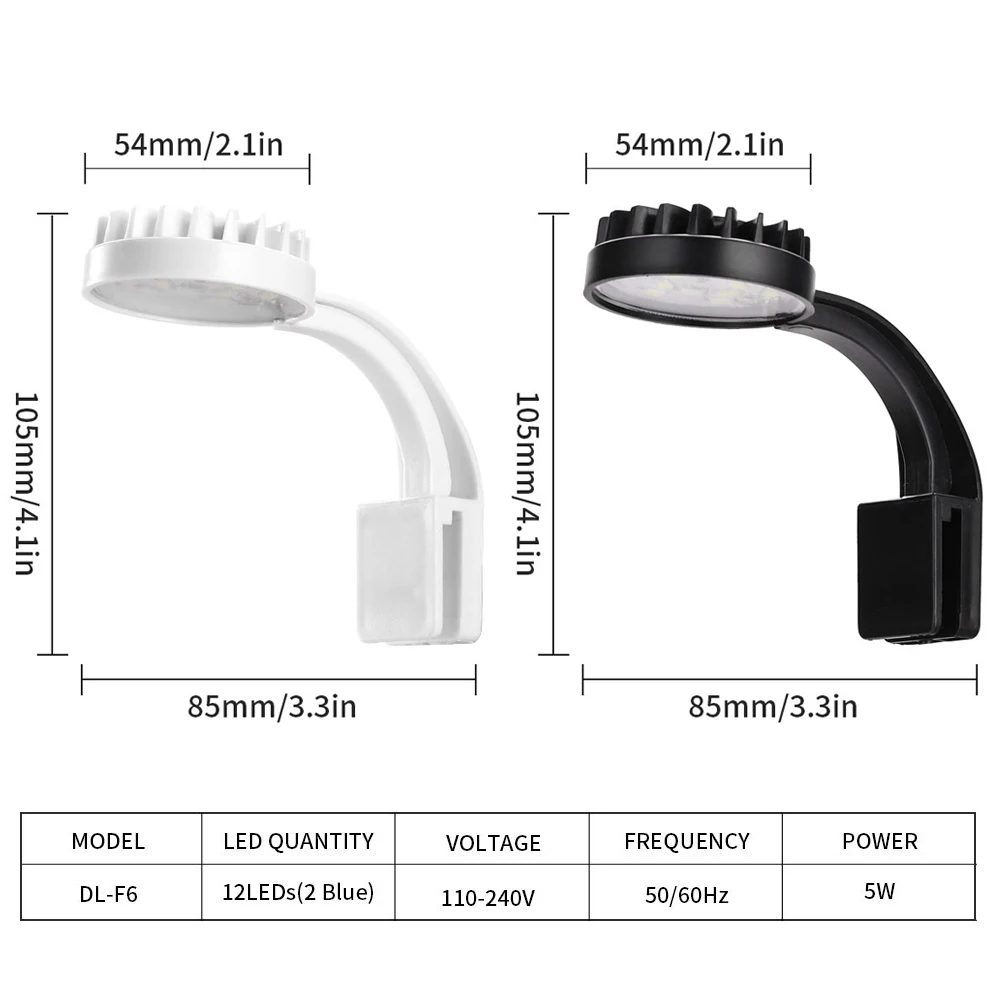 Aquarium Mini Light Led Clip for Plants Aquatic Freshwater Water Grass USB Fish Tank Lamps