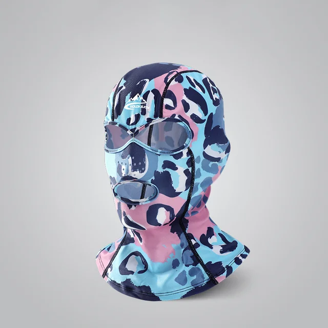 Swimming Diving Facekini UV Sun Protection Full Face Mask Head Neck Cover Face Elastic Swim Cap for Skiing Diving Sports Wear 15