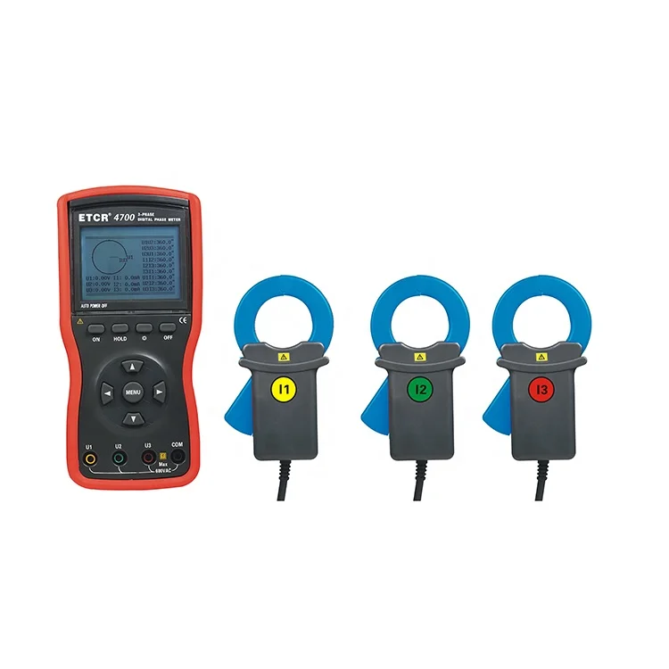 

ETCR4320 Intelligent Large Clamp 3-phase Voltage-ampere Meter Digital Voltmeter AC 0.00V-600V/AC 0mA-600A/0.0W-240kW