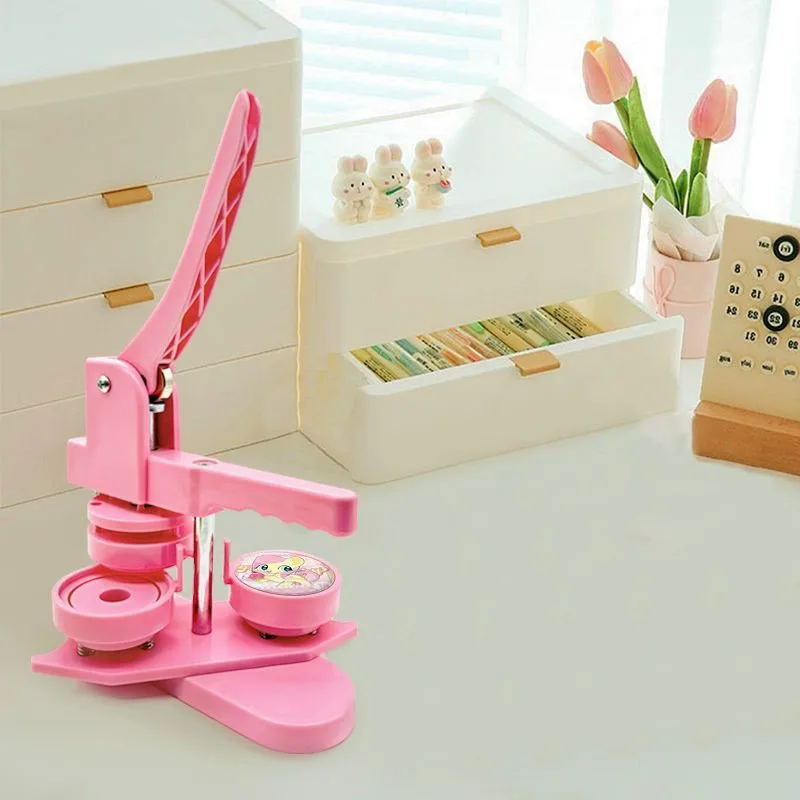 58mm Rotary Badge Making Machine DIY Pin Maker, Perfect for Home Crafting, rs' Top Choice