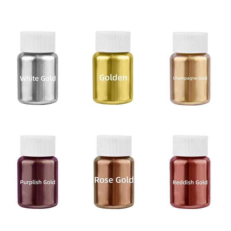 Gold And Silver Dye Glitter Powder Mousse Cake Macaron Chocolate Confectionery Pastry Baking Cake Decoration 15g/Bottle