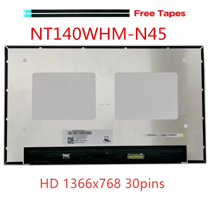 

14.0'' HD LED Panel Matrix Matte 1366x768 30pins B140XTN07.4 NT140WHM-N45 NT140WHM-N4T for Dell Latitude 5400 5401 P98G001