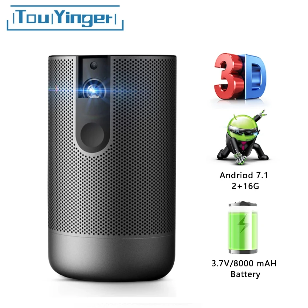 

Мини-проектор TouYinger K3 DLP на Android 7,1, 2 + 16 Гб