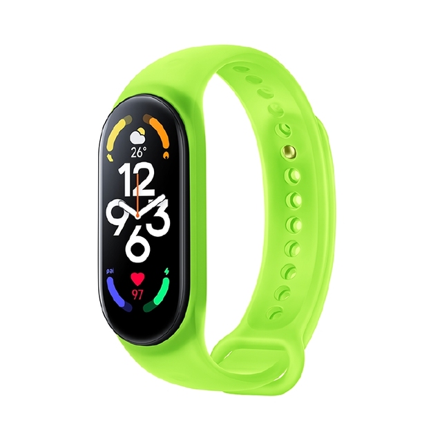 Original Strap Xiaomi Mi Band 7 Fluorescent Color camoufla Official Silicone Bracelet Wristband Xiomi Miband 7 Watch Straps
