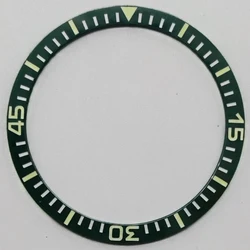 Multicolor Luminous Ceramic Watch Bezel Insert - 38mm (R6 green)
