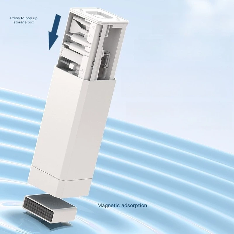 Kit di Pulizia Multifunzionale per Tastiere di Computer, Spazzole per Auricolari, Penne per la Pulizia degli Schermi di Telefoni, Setole per la Rimozione della Polvere - Image 2