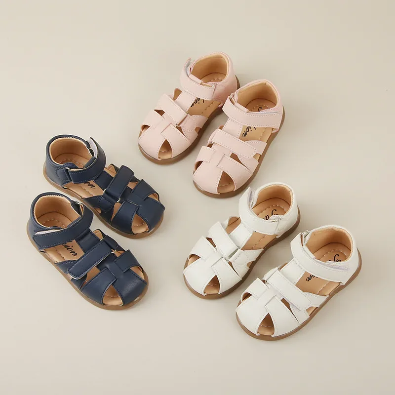Child Sandal Summer Girls Sandal Flat Bottom Girls Shoes Soft Bottom Child Shoe Weave Boy Shoes Casual