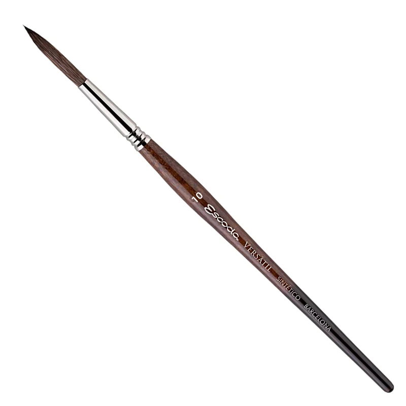 Escoda VERSATIL 1549 series watercolor brush from Spain nylon round head acrylic brush wooden handle artist oil painting brush 4