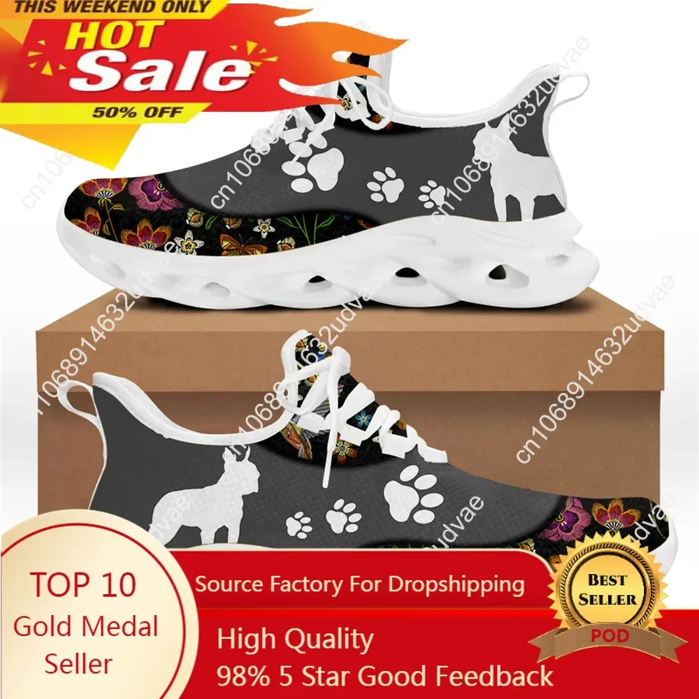 Casual Vet Shoes for Women Veterinary Animal Paw Brand Design Female Lightweight Flat Sneakers Lace Up Footwear 2022