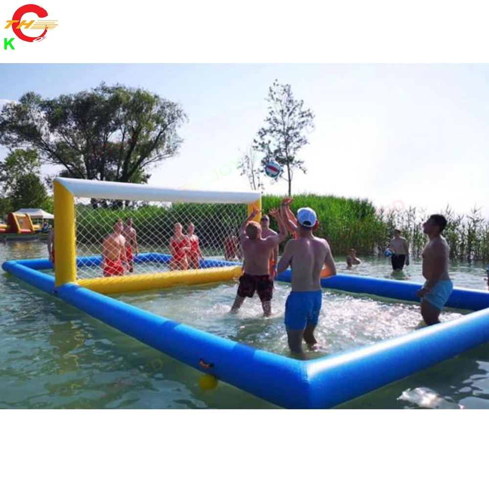 10x5m Air Tight Water Floating Inflatable Football Field Beach Inflatable Volleyball Court For Sale 3