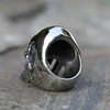 High Polished Vampire Skull Rings Stainless Steel Skull Mens Biker Rocker Ring Boy Heavy Metal Gothic Punk Jewelry Size 7-15 5