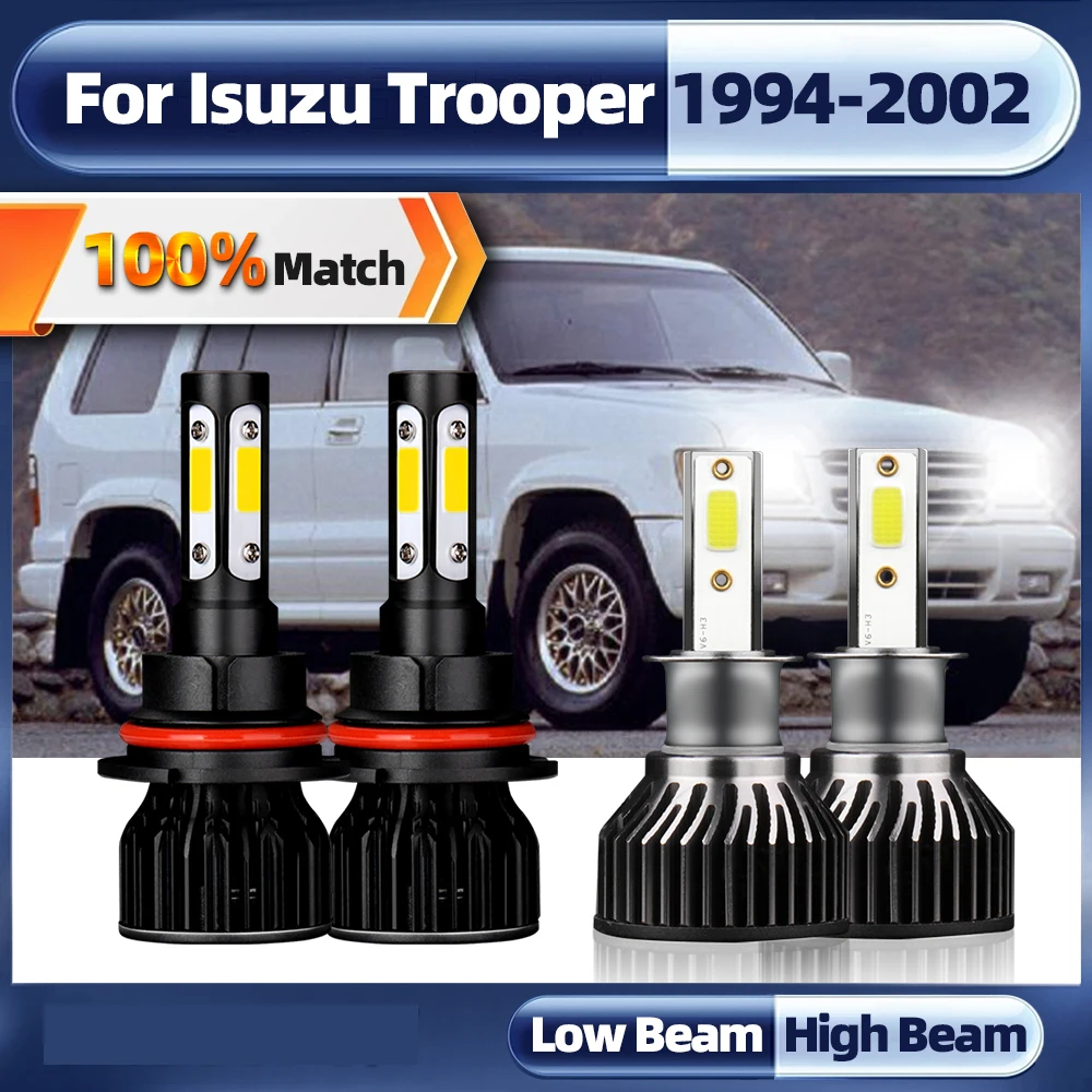 

9004 LED Car Lights Bulbs 240W 40000LM LED Headlights H3 Fog Lamp 12V 6000K For Isuzu Trooper 1994-1997 1998 1999 2000 2001 2002