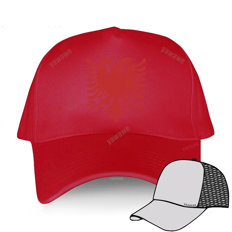 men's leather baseball caps Albania Eagle Caps Albania Baseball Cap Cool Men Women Outdoor Adjustable Albania Flag Hats king baseball cap Baseball Caps