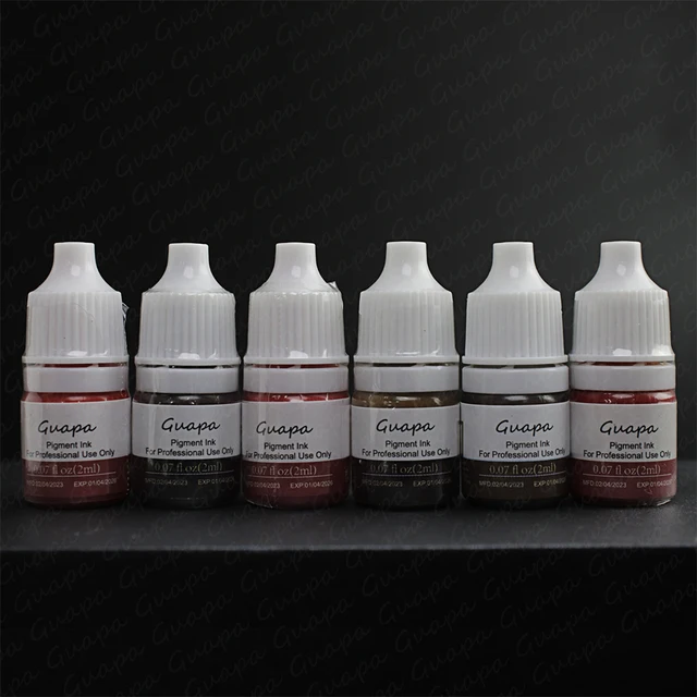 2ml Bottle Permanent Makeup Machine Use Liquid Microblading Pigment Paint Tattoo Ink Tattoo Supply For Eyebrows