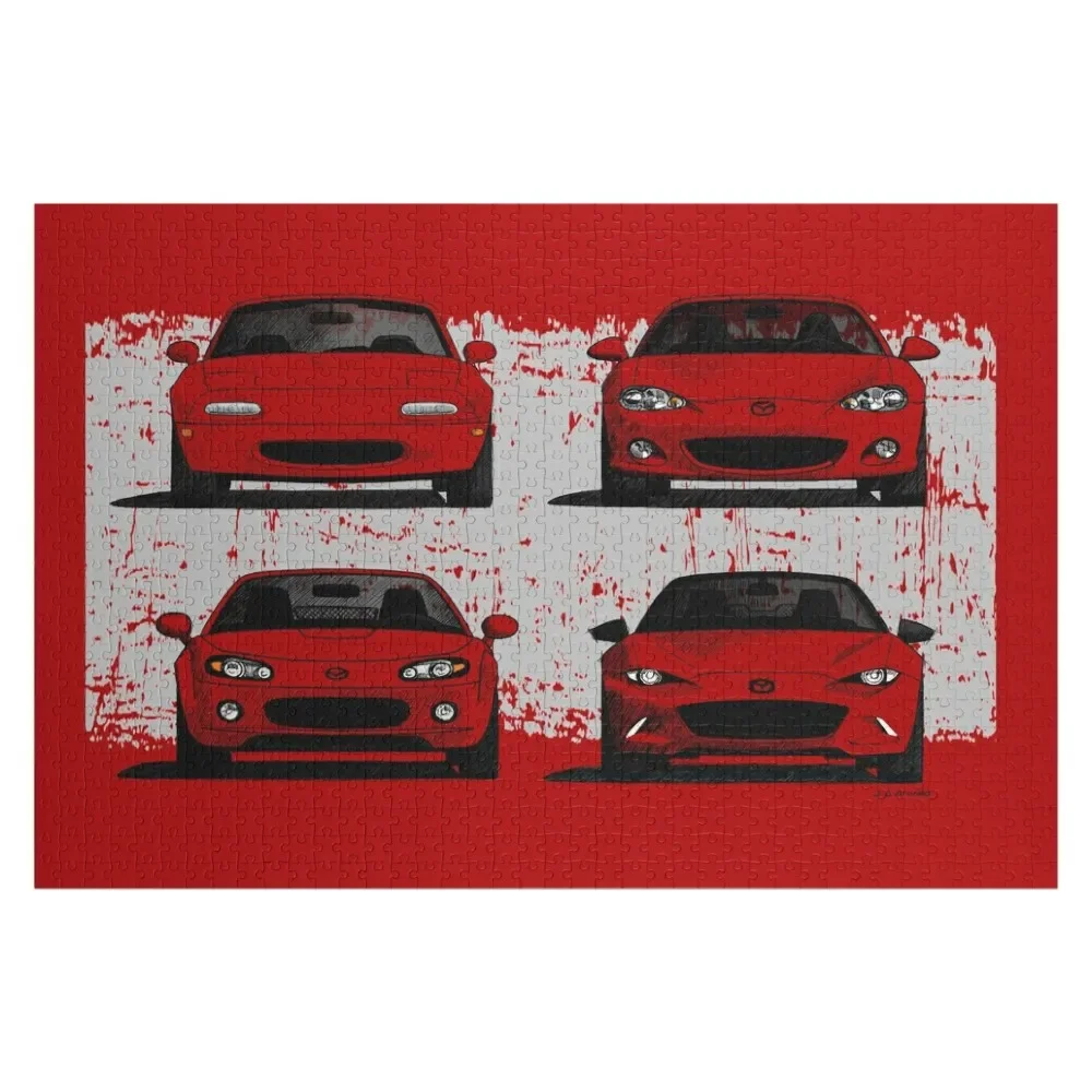 The four generations of the MX5 Miata Jigsaw Puzzle Game Children With Personalized Photo Custom Jigsaw Puzzle сарафан miata