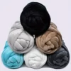 1pc Giant Soft Chunky Yarn - Velvet Jumbo Thread for Handmade DIY Throw Blankets Cushions, Pillows, Arm Knitting, Very Soft 500g 6