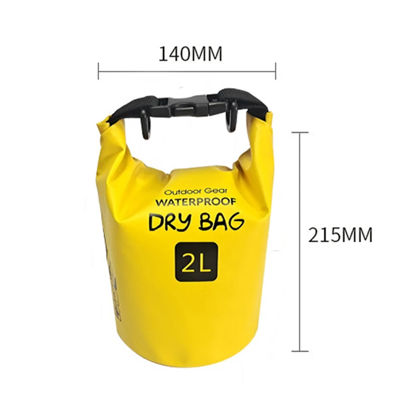 Waterproof Bag 2L Dry Bags Drifting Surfing Swimming Storage Bag Outdoor Trekking Kayaking Rafting Boating Equipment Sports