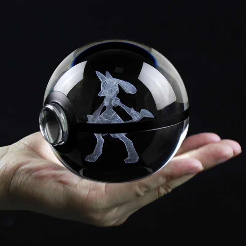 ルカリオポケモンクリスタルボール,8cm,周辺玩具,モンスター