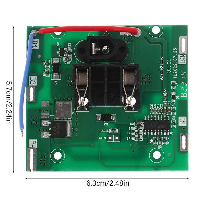 리튬 이온 배터리 보호 PCB 보드 드릴 액세서리, 전기 각도 연마기, 21V Bms 5s 20A, 3.7V