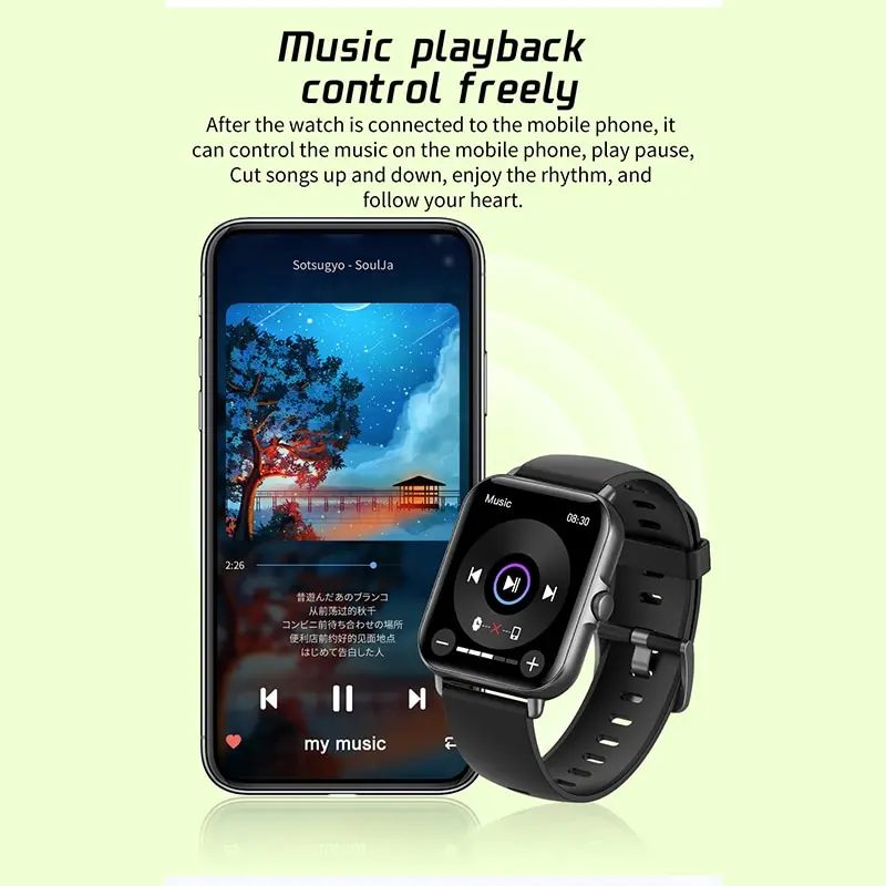 2022 L21 Ʈ ġ 1.69 ġ  ڵ   ȭ Remider پ     IP67Waterproof Smartwatch