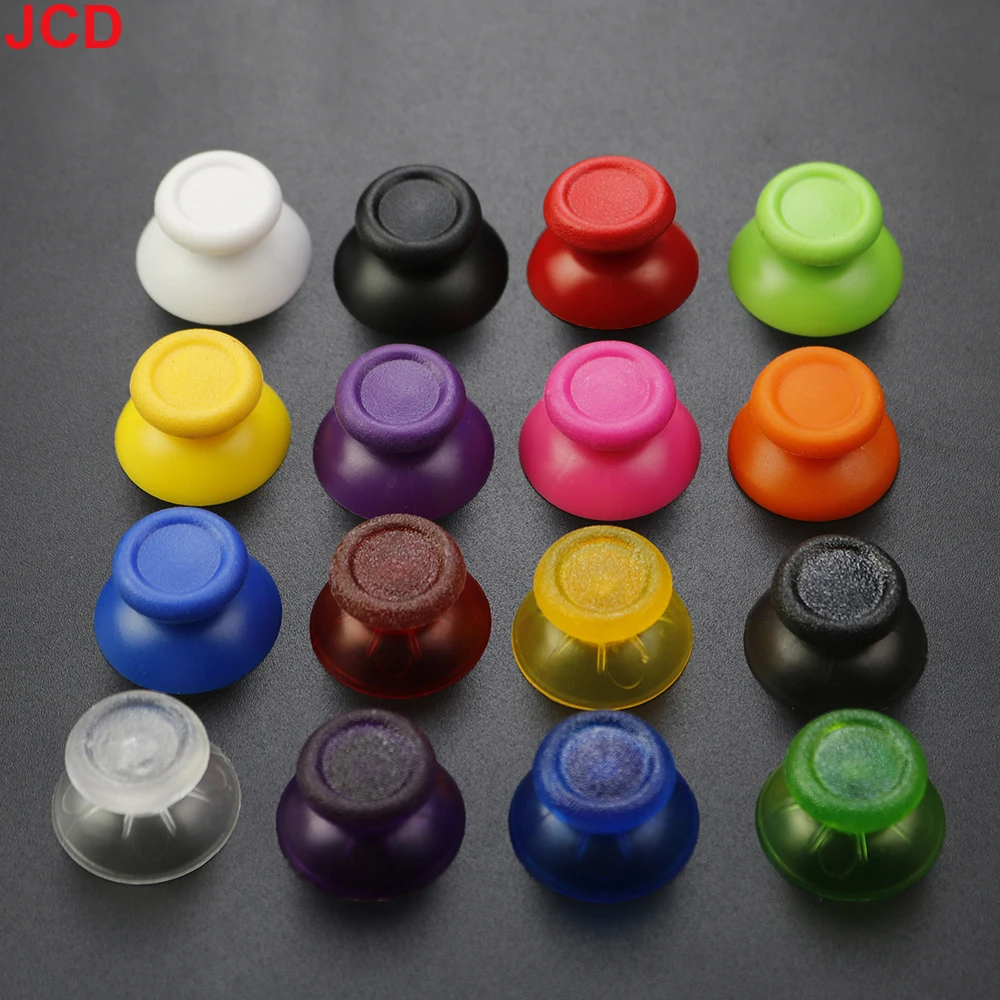 JCD 2pcs For PS4 Pro Slim Controller 3D Analog Joystick Thumb Stick Grip Cap Thumbsticks Cover Mushroom Cap Replacement Part