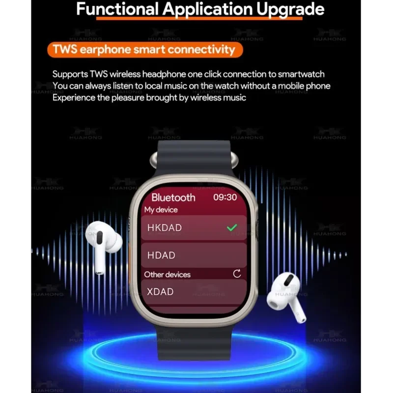 Series 10 AMOLED HK10 ULTRA 3 Smart Watch ChatGPT 1GB ROM AI Watch Face BT Call Games Compass Sports Men