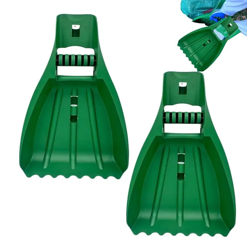 2Pcs Leaf Grabbers Hands Leaf Scoops and Claws Hand Rakes Garden Yard Hand Scoops Leaves for Debris Farming Yard Work Lawns