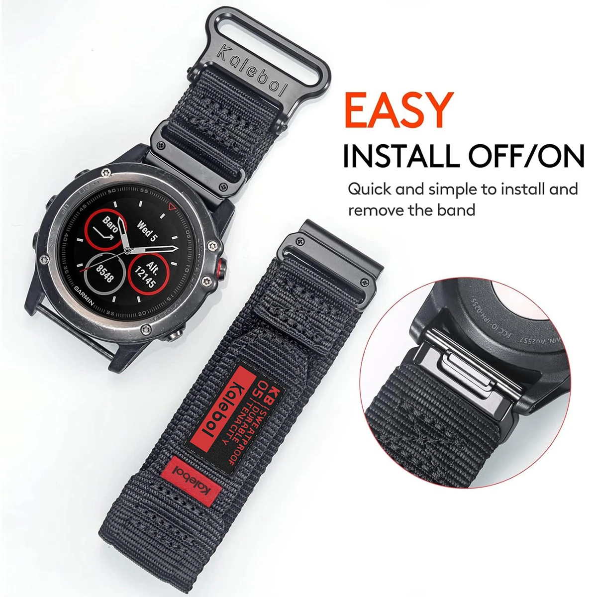Nylon Tactical Strap, 26mm - Durable, Soft, Wear-Resistant Band