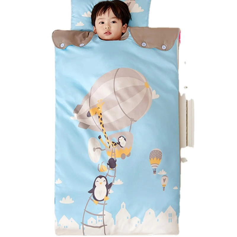 HXL Baby Sleeping Bag Thin Children Baby Medium and Big Children Anti-Kicking Blanket Pure Cotton Quilt summer newborn baby sleeping bag breathable pajamas anti kicking thin baby sleeveless vest sleeping bag infant cotton pajamas