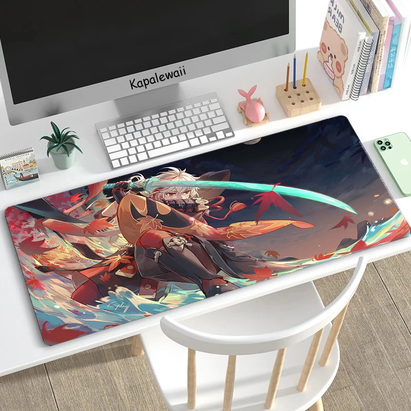 

Anime Mouse Pad Genshin Impact Mousepad Large Gaming Keyboard Mousemat Laptop Mousepads Speed Waterproof Office Carpets XX Pads
