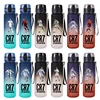 650ML Football Star Decoration Water Cup Portable Large Capacity Sports Plastic Water Bottle With Handle for Children Adult