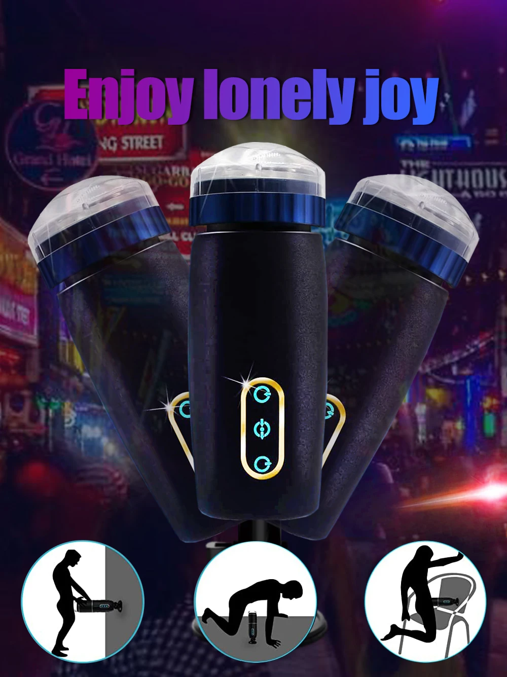 Male Automatic Telescopic Masturbator With Thrusting Function_voghion.com