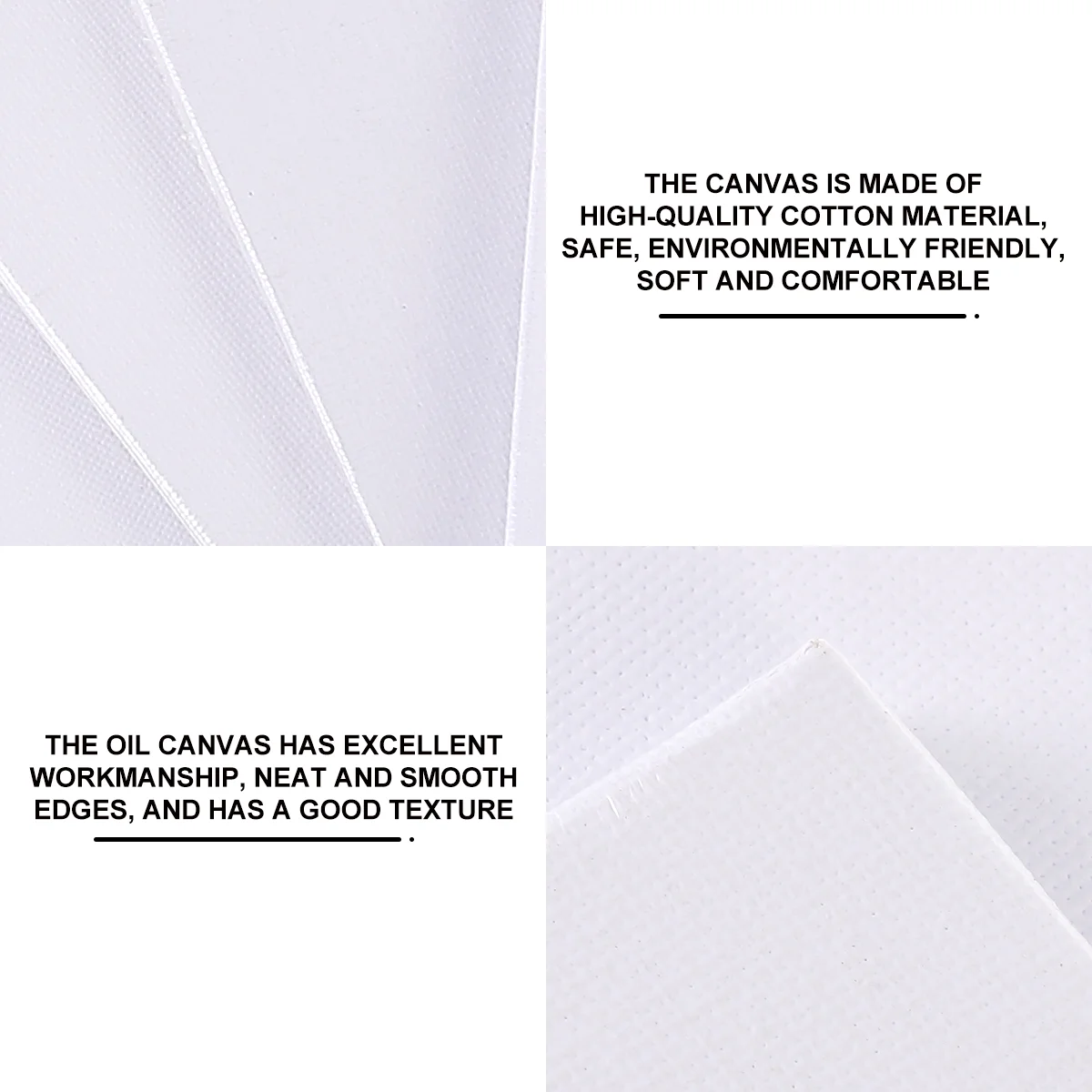 10 Pcs Pure Cotton Oil Painting Board High Quality Canvas Panels Artist Paint Canvas For Supplies Painting Oil