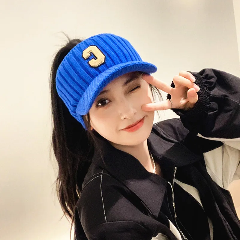 Căciulă de schi casual pentru femei, cu litere C solide, sport, unisex, iarnă caldă, vizor, pălării de agrement, șapcă gorros_voghion.com