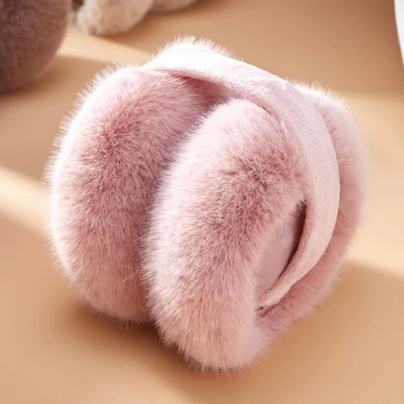 Warm Earmuffs Women Winter Ear Muffs Faux Fur Warm Earmuffs Lady Girls Plush Ear Warmers Outdoor Covers Headband