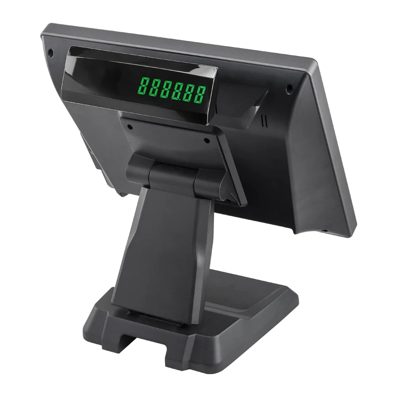 Windows i7 13th POS Machine 16GB RAM 512GB SSD Single Touch Screen Point of Sale 15'' POS Terminals with Client Display