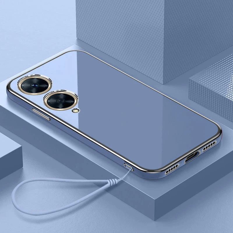 Luxury Square Plating Soft Silicone Back Cover