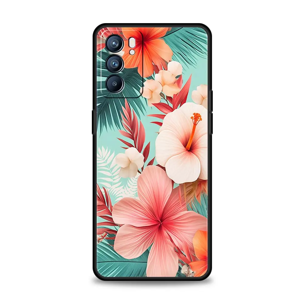 Elegant Floral and Leaf Design Phone Case