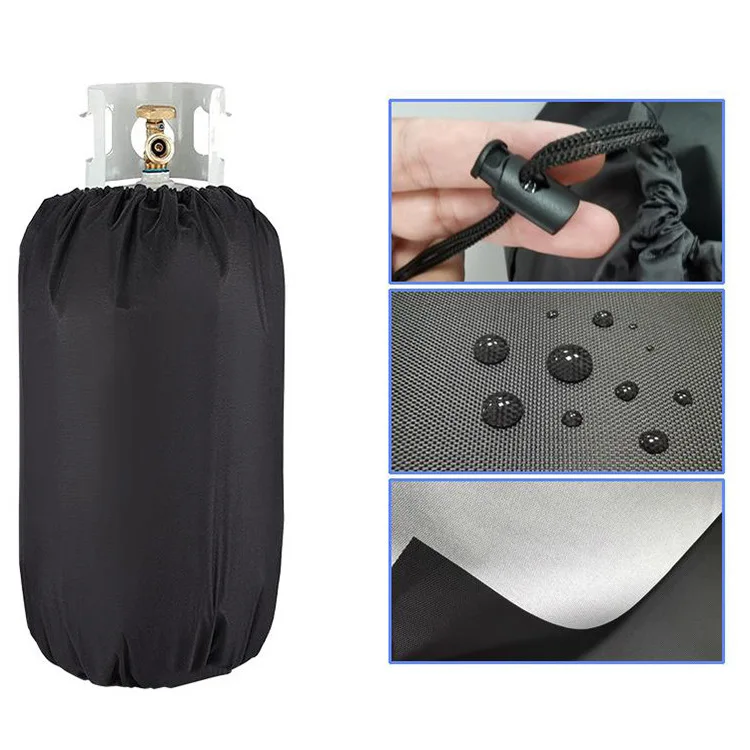 Housse De Protection Pour Mobilier De Jardin, Tissu Oxford 210D, Imperméable, Ronde, Avec Corde Et Boucle De Verrouillage Pour Table (diamètre X Hauteur 128 X 71 Cm