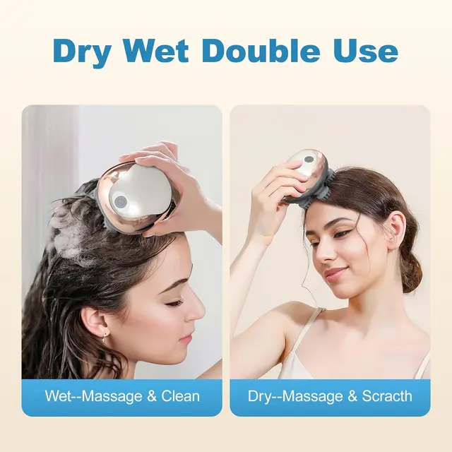 Massaggiatore elettrico per cuoio capelluto Massaggiatore portatile portatile per cuoio capelluto Grattaschesta per massaggio completo del corpo Pulito profondo e relax stress. 5