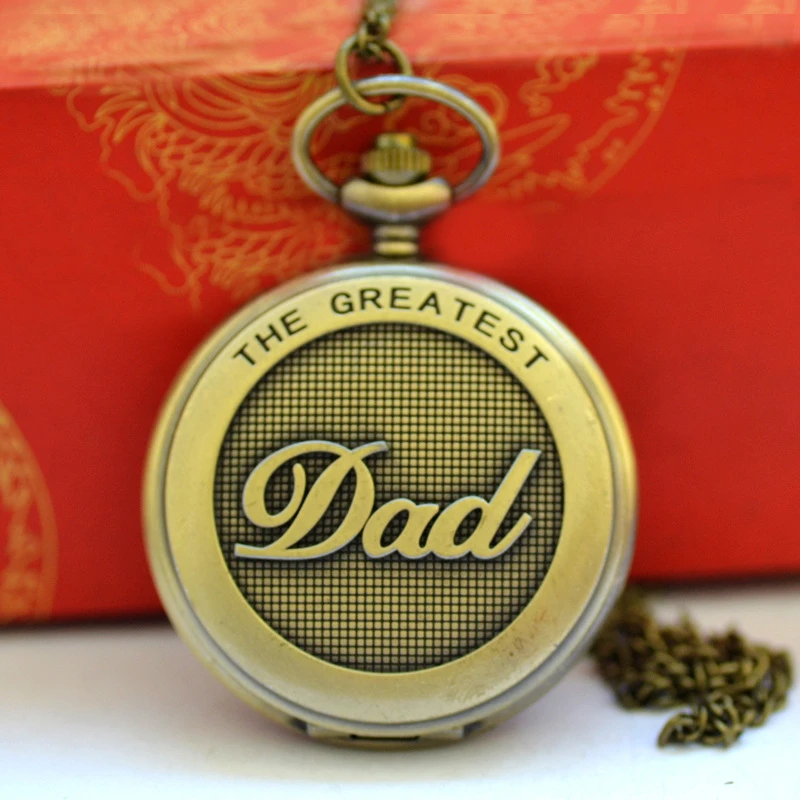 

Vintage Bronze Quartz Pocket Watch Men Women Necklace Pendant Chain Dropshipping