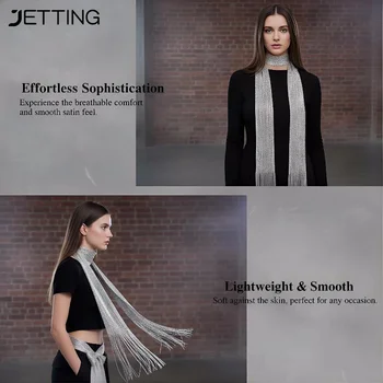 Sciarpa in tessuto con frange e nappe, lunga e fluida, tinta unita, cintura a fascia per la vita, accessorio elegante per le vacanze in stile orientale