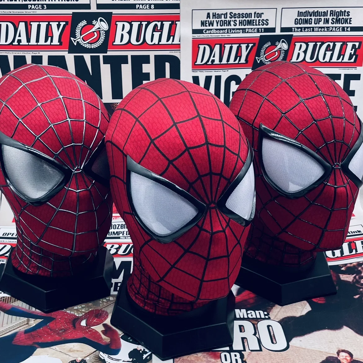 Personalizzato Super Spider Man 2 Mask Movie Reveal Garfield Version Peter Parker Copricapo Fatto A Mano Maxrich Studio 1:1 Friend Giftsd