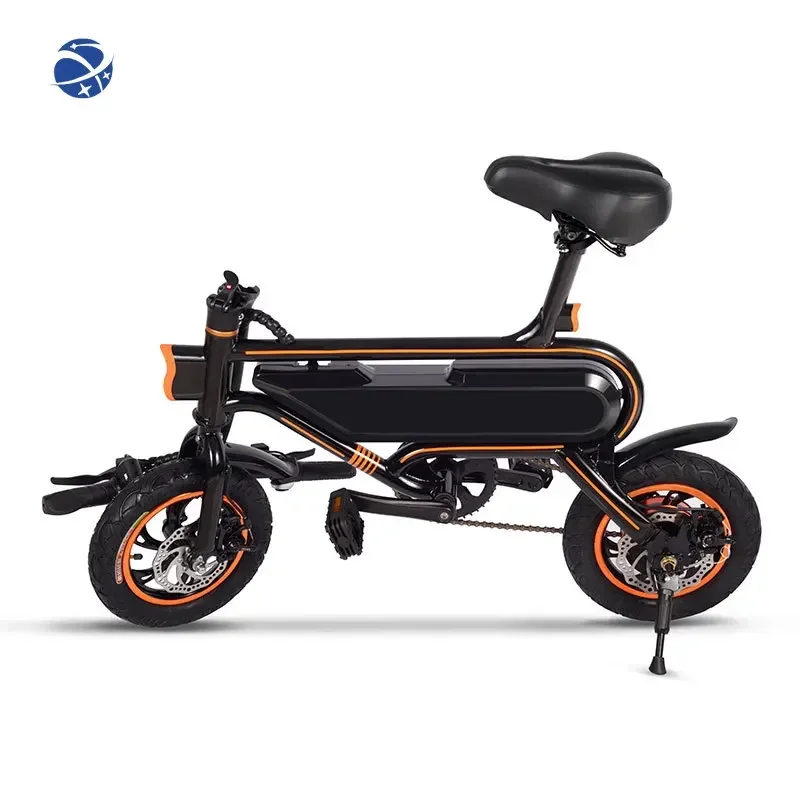 Yunyi Carbon Electric Bike Frame 3 Speed Folding Electric Bicycle 250W 14 Inch Fat Tire Bike