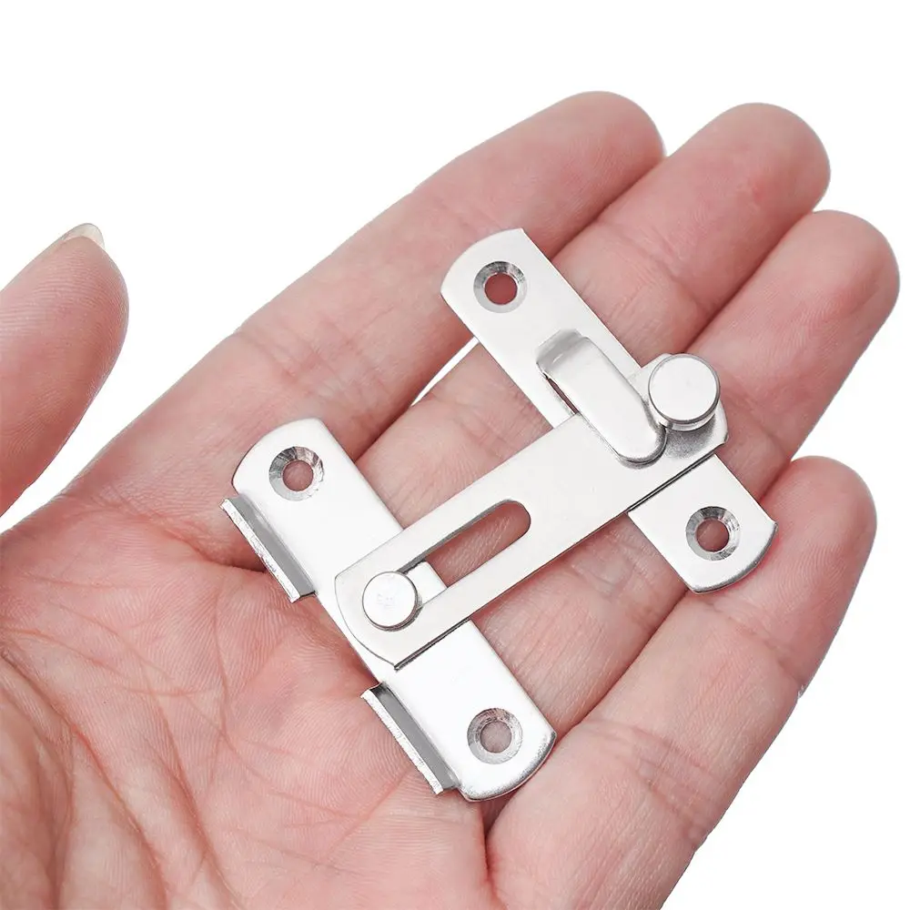 Description Picture 5 of itemHardware Furniture Padlock Clasp Security Silent Gate Buckle Screws Window Catch Lock Door Bolt Hasp Cabinet Catches