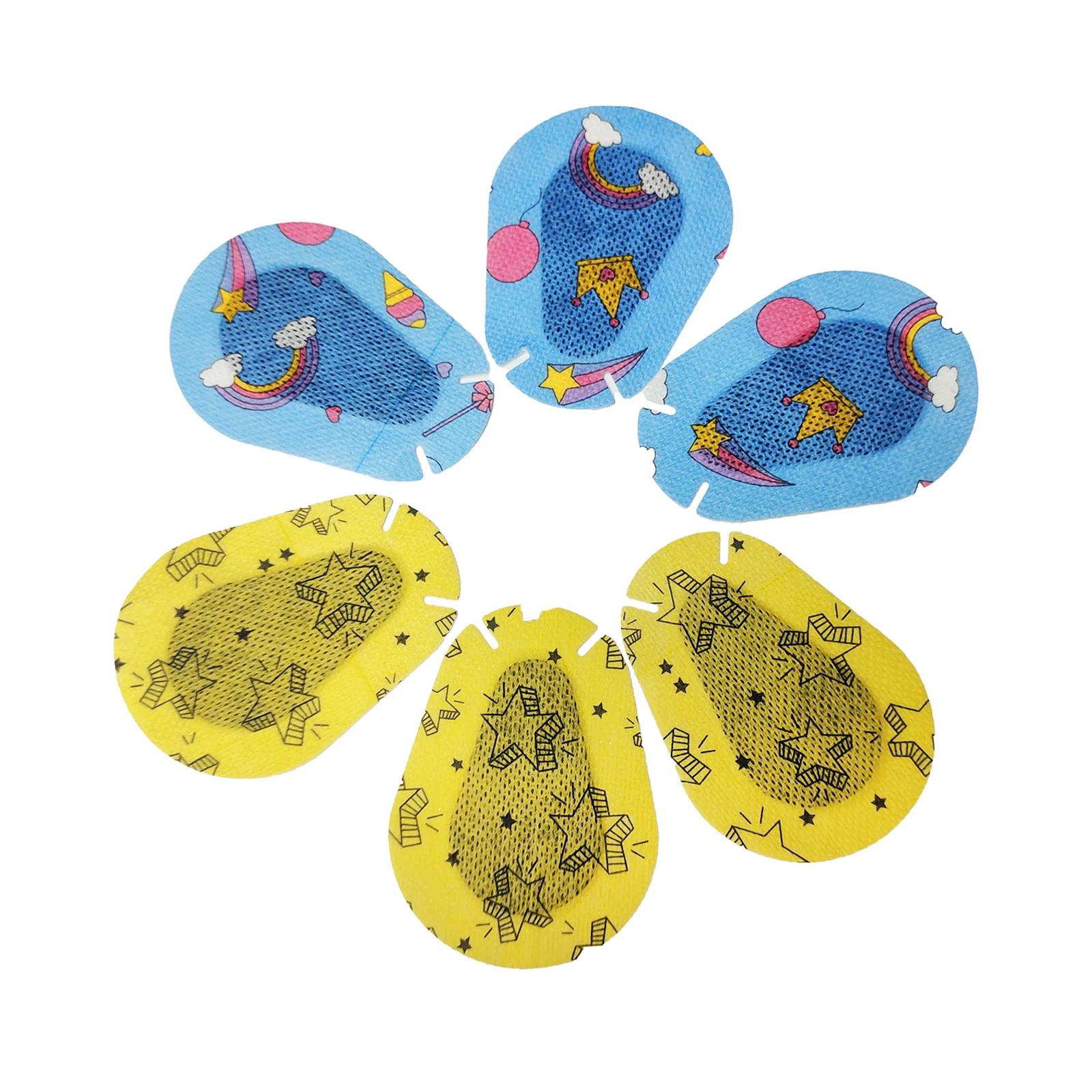 40Pcs Cute Kids Breathable Amblyopia Eye Patch Band Colorful Disposable Medical Sterile Eye Pad