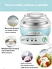 DMWD Electric Yogurt Machine Automatic Timing Sour CreamRice Wine Leben Fermentater Yoghurt Fermenting Maker With 4 Glass Cups 6