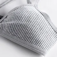 Soutiens-gorge en coton confortables pour femmes, style fin, bralette sans doublure, sexy, coupe triangle en V profond, dos croisé, soutien-gorge de beauté 6