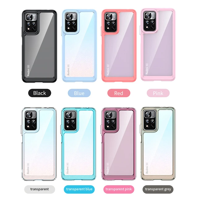 Funda de Silicona Transparente para Xiaomi Redmi Note 11S 5G